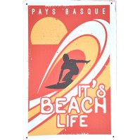 AF18- Lot de 5 Affiches Beach Life Pays Basque
